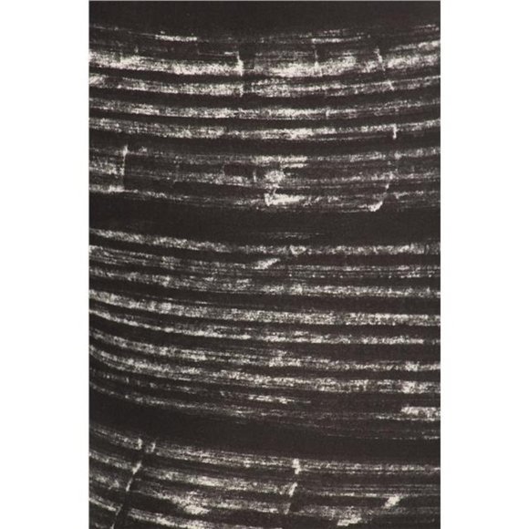 (Plus) Curvy Black and White Tie Dye Print Peach Skin Leggings - Picture 4 of 5